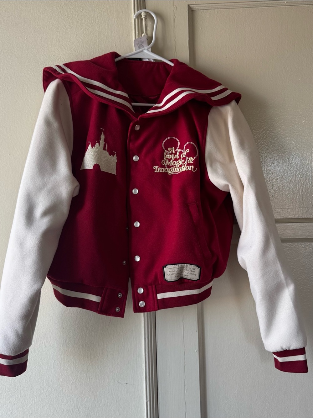 Disney Parks Her Universe Red Varsity Jacket